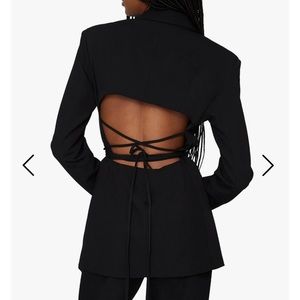 Black cut out blazer